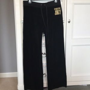JUICY COUTURE VELOUR SWEATPANTS MEDIUM